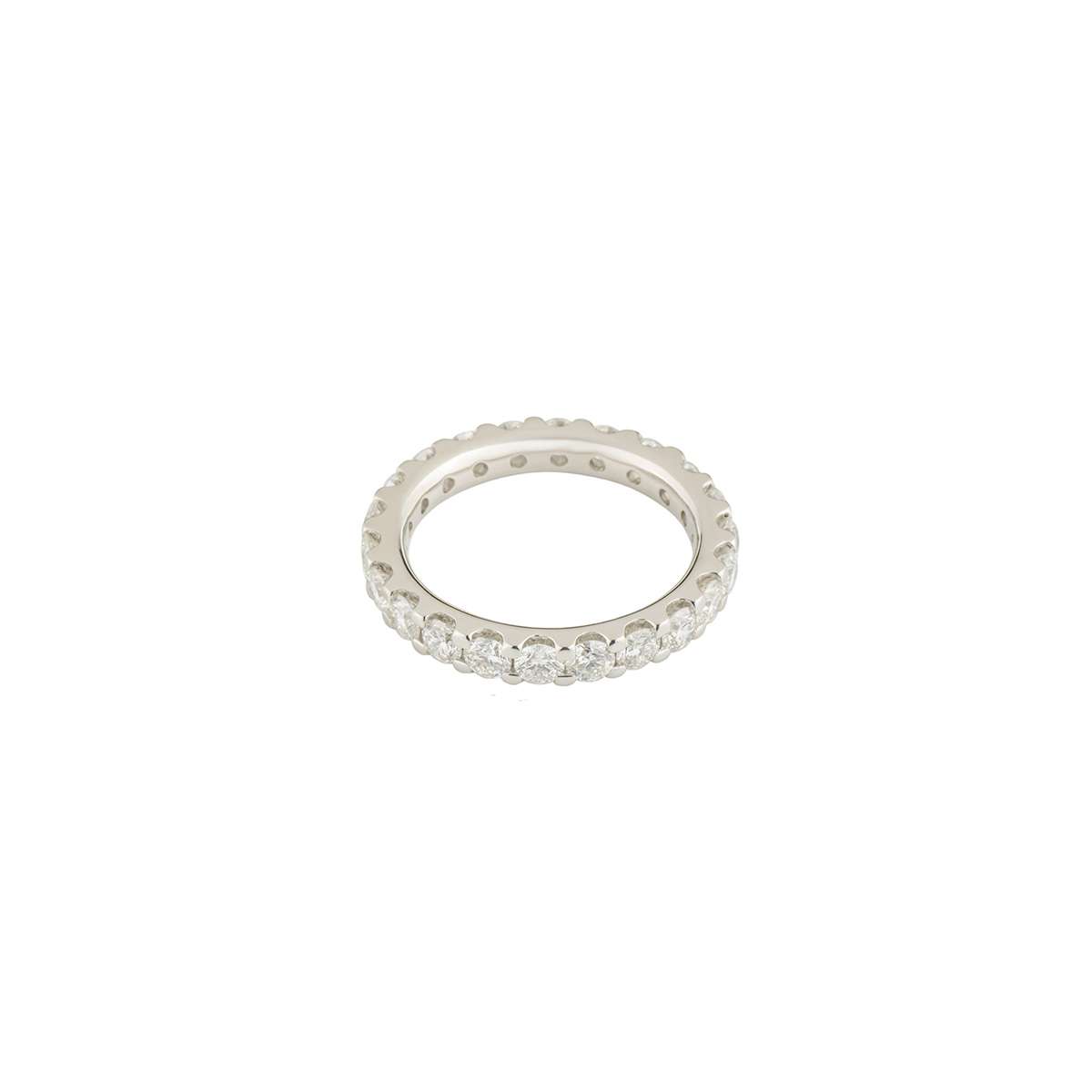 Platinum Diamond Eternity Ring 2.20ct F/VVS | Rich Diamonds